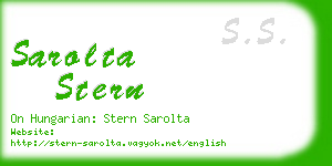 sarolta stern business card
